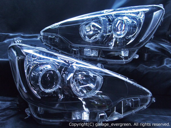 トヨタ アクア 前期 純正LEDロービーム車用 新品ヘッドライト加工品 