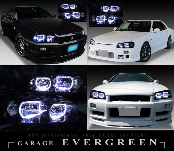 新作SALE新品フロントガラス　スカイライン　2D　R34系　緑/緑 外装