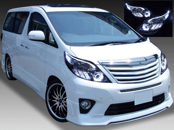 20 アルファード 純正 無し ヘッドランプ セット 前期 後期 ALPHARD