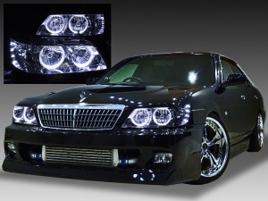 C35 ローレル 後期 LEDイカリング ヘッドライト