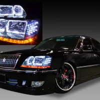 17マジェスタ 後期 ヘッドライト イカリング JZS177 UZS171 ジャンクションプロデュース MAJESTA UZS171 JZS177 マジェスタ