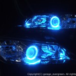 ★RX-8後期★高輝度青色LEDイカリング2連装　レンズクリーニング・コーティング済み　オーダーLED加工ドレスアップヘッドライト