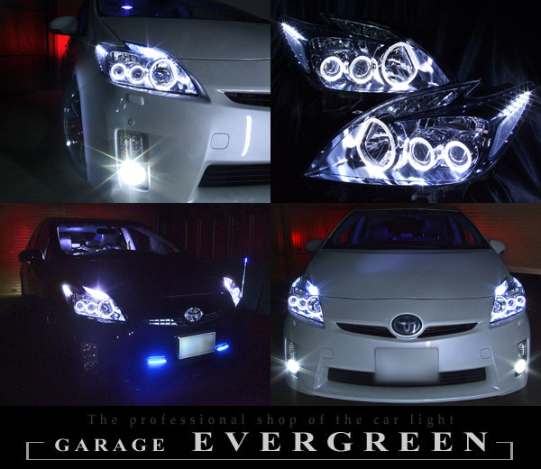 プリウス30前期　6連　LED ヘッドライト　　カスタムカー　車検