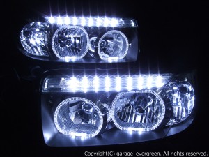 SG5 フォレスター後期 HID車用ヘッドライト イカリング4連装&高輝度LED増設 仕様