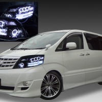 10系アルファード 後期 HID/AFS車用 ドレスアップヘッドライト