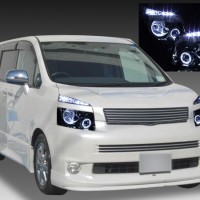 トヨタ ヴォクシー 70 後期 ヘッドライト 左右セット レンズ ランプ 純正 d-948-5-70VOXY-zenki-BKikaLED-