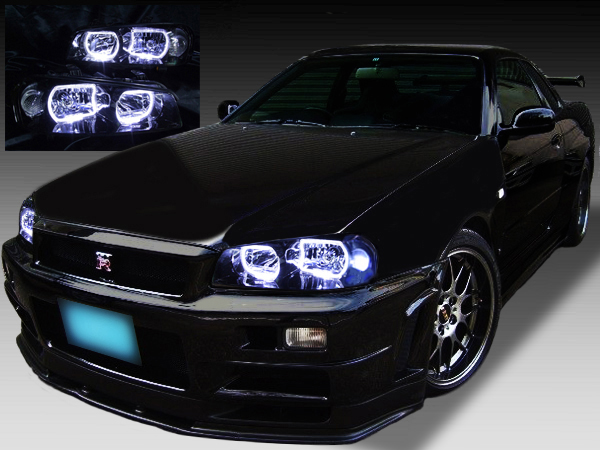 日産 R34系 スカイライン/GT-R 後期 純正HID車用 純正ドレスアップ