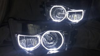 17スーパーグレート　ヘッドライト上カバー アルミ縞板アレンジ　取り換えタイプ 17スーパーグレート ヘッドライト上カバー アルミ縞板アレンジ