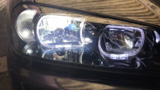 ニッサン 34 ステージア 後期　キセノンヘッドライト インナーブラック 日産純正部品 WC34後期純正キセノンヘッドライト のパーツ