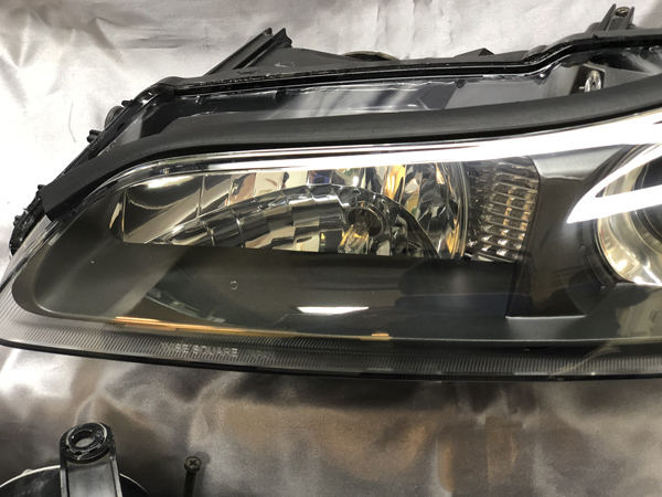 S15シルビア　新品 社外レンズ 交換作業 ヘッドライト交換