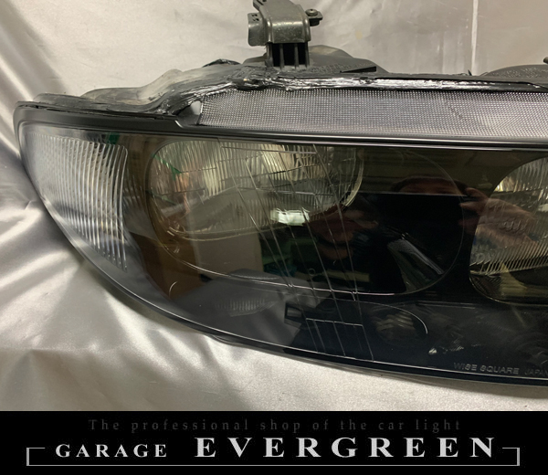 オーバーホール R33 スカイライン 前期 インナー再塗装 純正加工 ヘッドライト