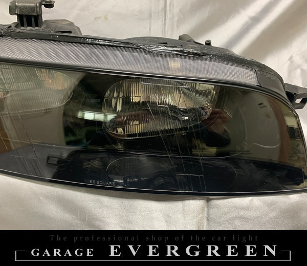 オーバーホール R33 スカイライン 前期 インナー再塗装 純正加工 ヘッドライト