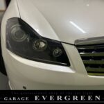 Y50 フーガ GT LEDイカリング＆インナーブラック塗装 仕様 純正加工品 ドレスアップ ヘッドライト ヘッドライト交換・取り付け