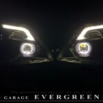オーダー加工 日産 E26 キャラバン インナー艶消しブラック塗装＆LEDイカリング 仕様 純正加工品 LED ヘッドライト