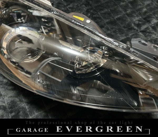 現物加工 プジョーRCZ インナーブラッククロム塗装＆レンズコーティング 純正加工品 ドレスアップヘッドライト