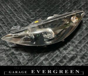 現物加工 プジョーRCZ インナーブラッククロム塗装＆レンズコーティング 純正加工品 ドレスアップヘッドライト