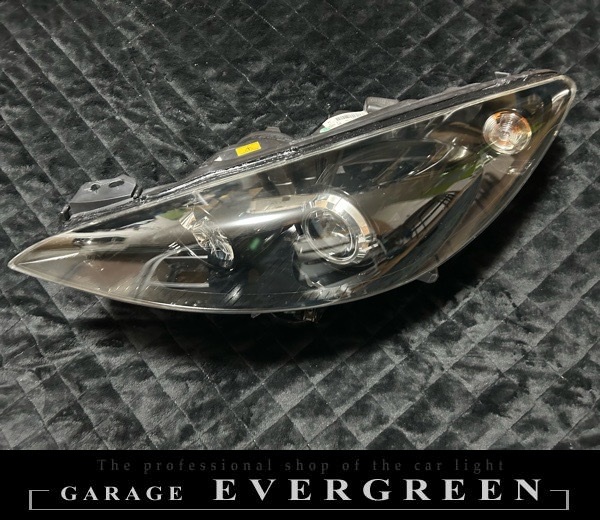 現物加工 プジョーRCZ インナーブラッククロム塗装＆レンズコーティング 純正加工品 ドレスアップヘッドライト