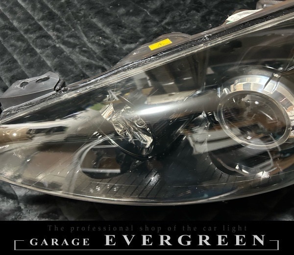 現物加工 プジョーRCZ インナーブラッククロム塗装＆レンズコーティング 純正加工品 ドレスアップヘッドライト