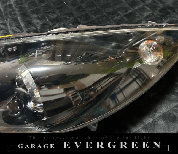 現物加工 プジョーRCZ インナーブラッククロム塗装＆レンズコーティング 純正加工品 ドレスアップヘッドライト