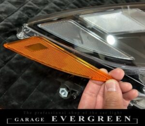 現行 RAV4 AXAH52 AXAH54 後期 ハイブリッド サイドマーカーUS用交換＆橙LED増設 仕様 純正加工品 ドレスアップ ヘッドライト