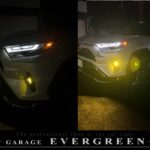 現行 RAV4 AXAH52 AXAH54 後期 ハイブリッド サイドマーカーUS用交換＆橙LED増設 仕様 純正加工品 ドレスアップ ヘッドライト