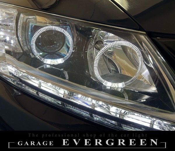 受注生産 ZF1/ZF2 ホンダ CR-Z 前期/中期 純正加工品 ドレスアップ ヘッドライト LEDイカリング4連＆白橙LED増設 仕様