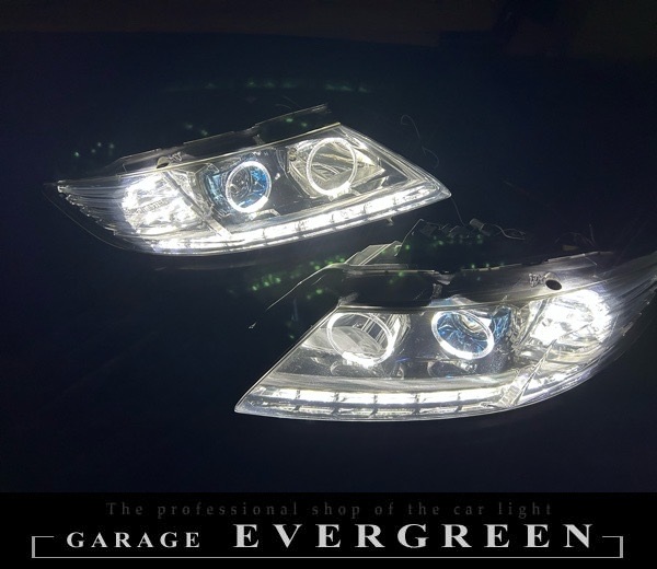 受注生産 ZF1/ZF2 ホンダ CR-Z 前期/中期 純正加工品 ドレスアップ ヘッドライト LEDイカリング4連＆白橙LED増設 仕様