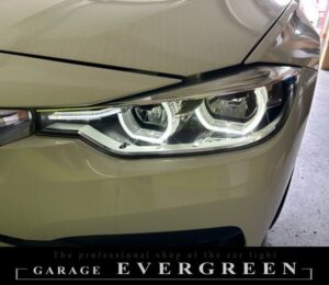 水漏れ・結露修理！BMW f30 3シリーズ 後期 ヘッドライト 修理＆クリーニング＆防水処理