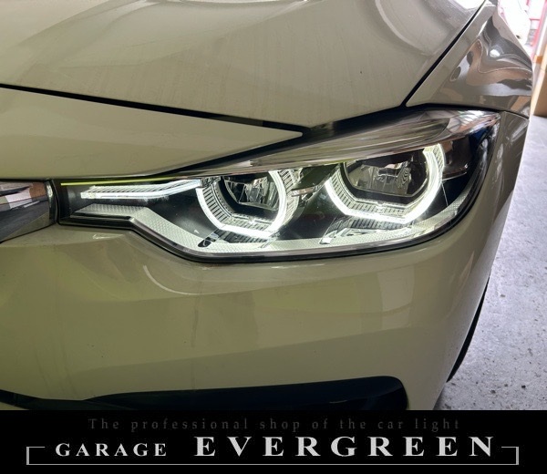 水漏れ・結露修理！BMW f30 3シリーズ 後期 ヘッドライト 修理＆クリーニング＆防水処理