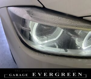 水漏れ・結露修理！BMW f30 3シリーズ 後期 ヘッドライト 修理＆クリーニング＆防水処理