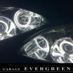 オリジナル加工 30系 ハリアー 4連CCFLイカリング 仕様 純正加工品 ドレスアップ ヘッドライト