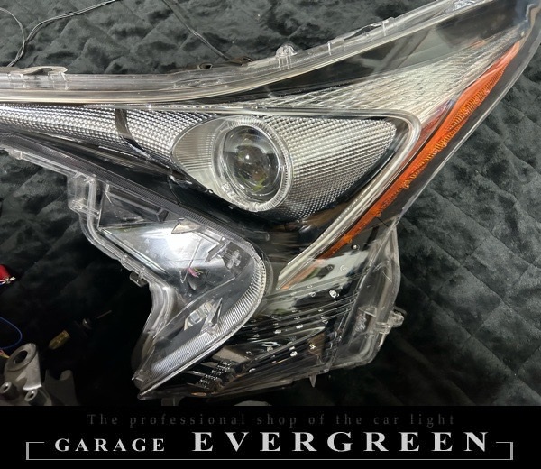 ワンオフ加工 ZVW50 プリウス 前期 シーケンシャルウインカー＆LEDイカリング 仕様 純正加工品 ドレスアップ ヘッドライト