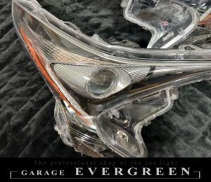 ワンオフ加工 ZVW50 プリウス 前期 シーケンシャルウインカー＆LEDイカリング 仕様 純正加工品 ドレスアップ ヘッドライト