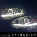 レクサス CT200h ZWA10 ハロゲン車 純正ポジション部白LED色替え＆LEDイカリング 仕様 純正加工品 ドレスアップ ヘッドライト