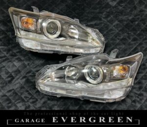 レクサス CT200h ZWA10 ハロゲン車 純正ポジション部白LED色替え＆LEDイカリング 仕様 純正加工品 ドレスアップ ヘッドライト