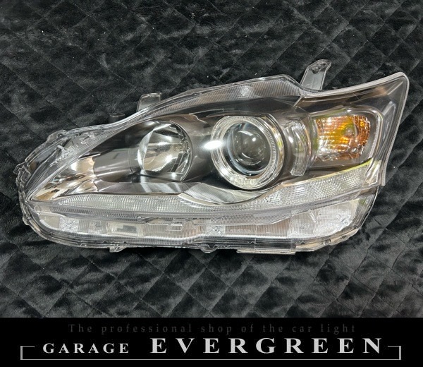 レクサス CT200h ZWA10 ハロゲン車 純正ポジション部白LED色替え＆LEDイカリング 仕様 純正加工品 ドレスアップ ヘッドライト