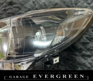 GJ アテンザ 前期 8連イカリング＆プロジェクター移植＆インナーマットブラック塗装＆クリア塗装 仕様 純正加工品 ドレスアップ ヘッドライト