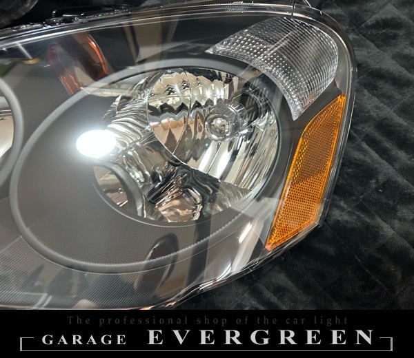 DC5 インテグラ 前期 新品 インナー艶消しブラック塗装 仕様 純正加工品 ドレスアップ ヘッドライト 交換