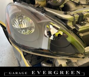 DC5 インテグラ 前期 新品 インナー艶消しブラック塗装 仕様 純正加工品 ドレスアップ ヘッドライト 交換