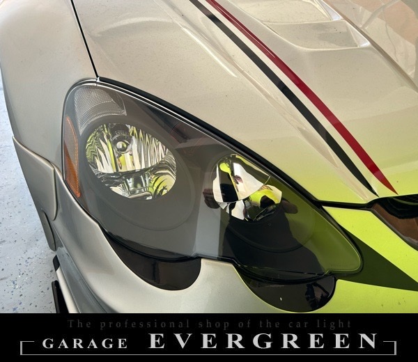 DC5 インテグラ 前期 新品 インナー艶消しブラック塗装 仕様 純正加工品 ドレスアップ ヘッドライト 交換