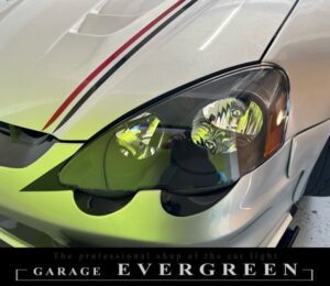 DC5 インテグラ 前期 新品 インナー艶消しブラック塗装 仕様 純正加工品 ドレスアップ ヘッドライト 交換