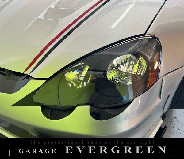 DC5 インテグラ 前期 新品 インナー艶消しブラック塗装 仕様 純正加工品 ドレスアップ ヘッドライト 交換