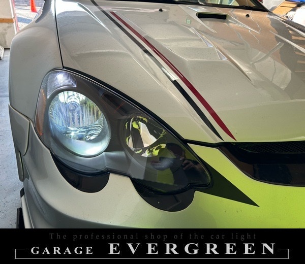 DC5 インテグラ 前期 新品 インナー艶消しブラック塗装 仕様 純正加工品 ドレスアップ ヘッドライト 交換