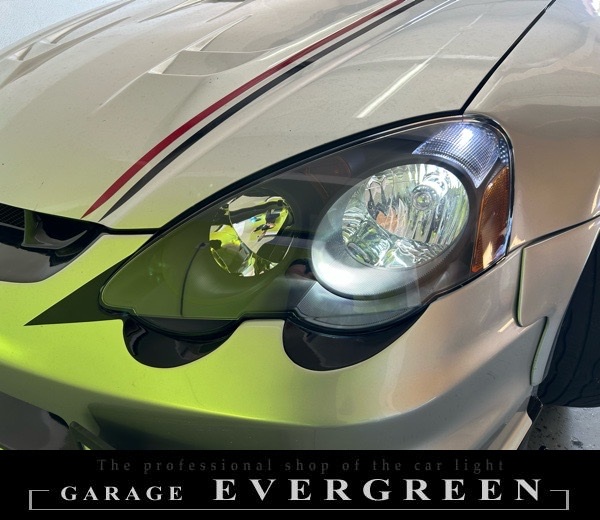 DC5 インテグラ 前期 新品 インナー艶消しブラック塗装 仕様 純正加工品 ドレスアップ ヘッドライト 交換