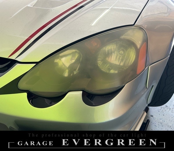 DC5 インテグラ 前期 新品 インナー艶消しブラック塗装 仕様 純正加工品 ドレスアップ ヘッドライト 交換