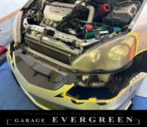 DC5 インテグラ 前期 新品 インナー艶消しブラック塗装 仕様 純正加工品 ドレスアップ ヘッドライト 交換