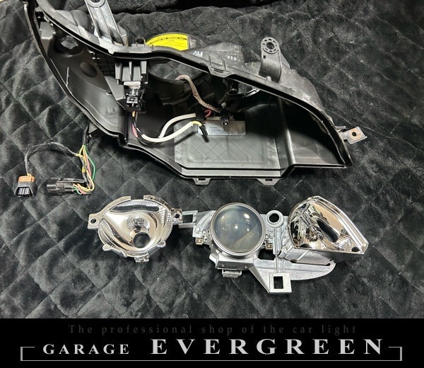 再メッキ加工！BP/BL レガシー 後期 純正 ヘッドライト レンズクリーニング＆コーティング済み