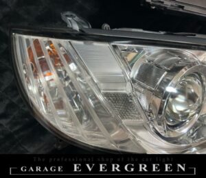 再メッキ加工！BP/BL レガシー 後期 純正 ヘッドライト レンズクリーニング＆コーティング済み