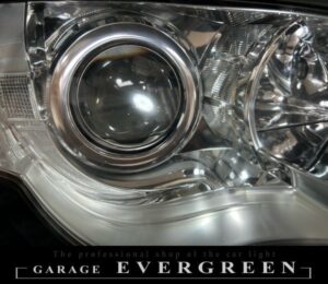 再メッキ加工！BP/BL レガシー 後期 純正 ヘッドライト レンズクリーニング＆コーティング済み