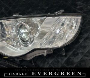 再メッキ加工！BP/BL レガシー 後期 純正 ヘッドライト レンズクリーニング＆コーティング済み